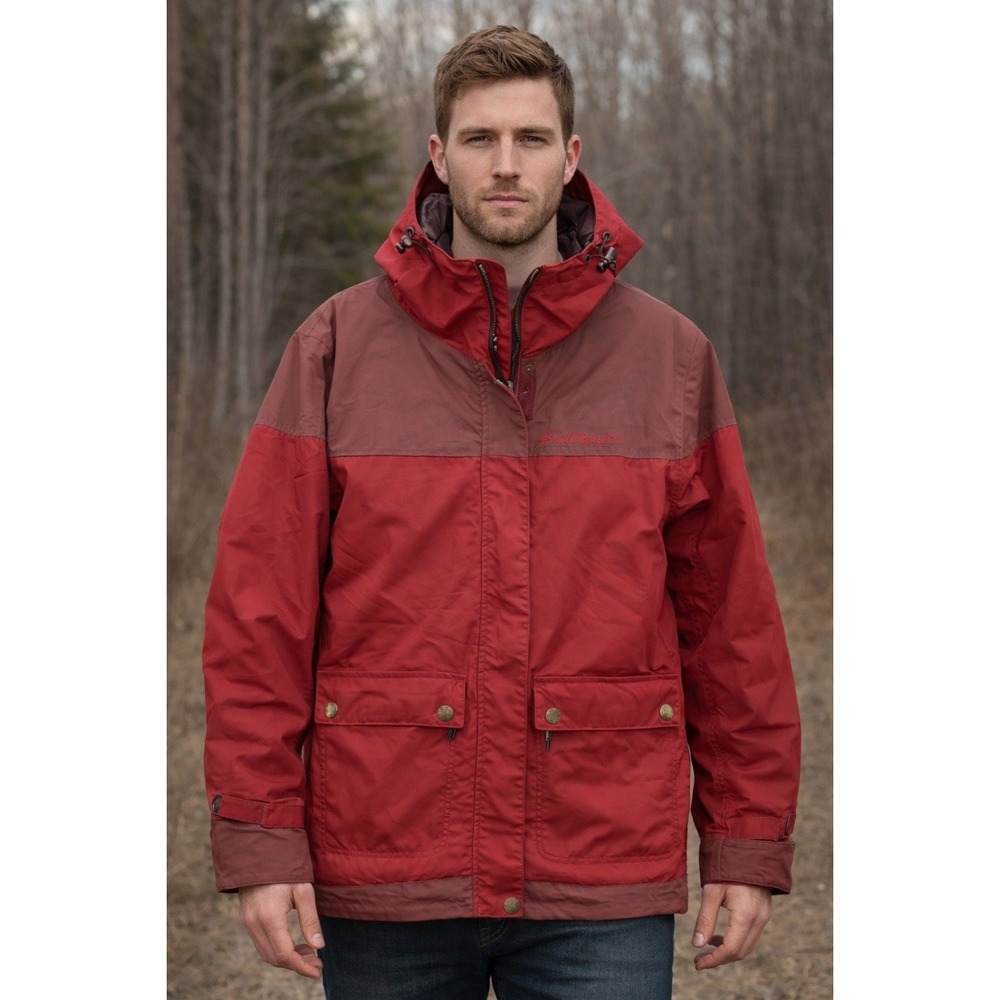 Airblaster Ski Hooded Jacket Mens Size XS Red Insulated Snowboard Outdoor Winter